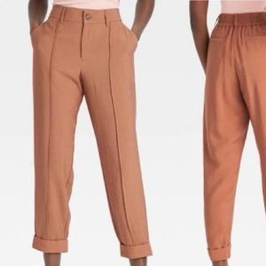 A New Day pintuck slim straight leg casual pant